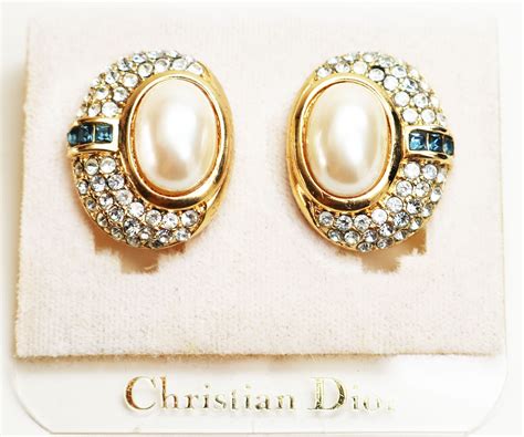 dior earrings real|authentic christian dior earrings.